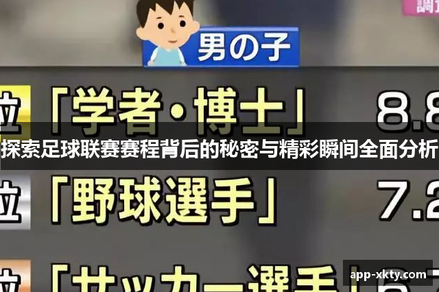 探索足球联赛赛程背后的秘密与精彩瞬间全面分析